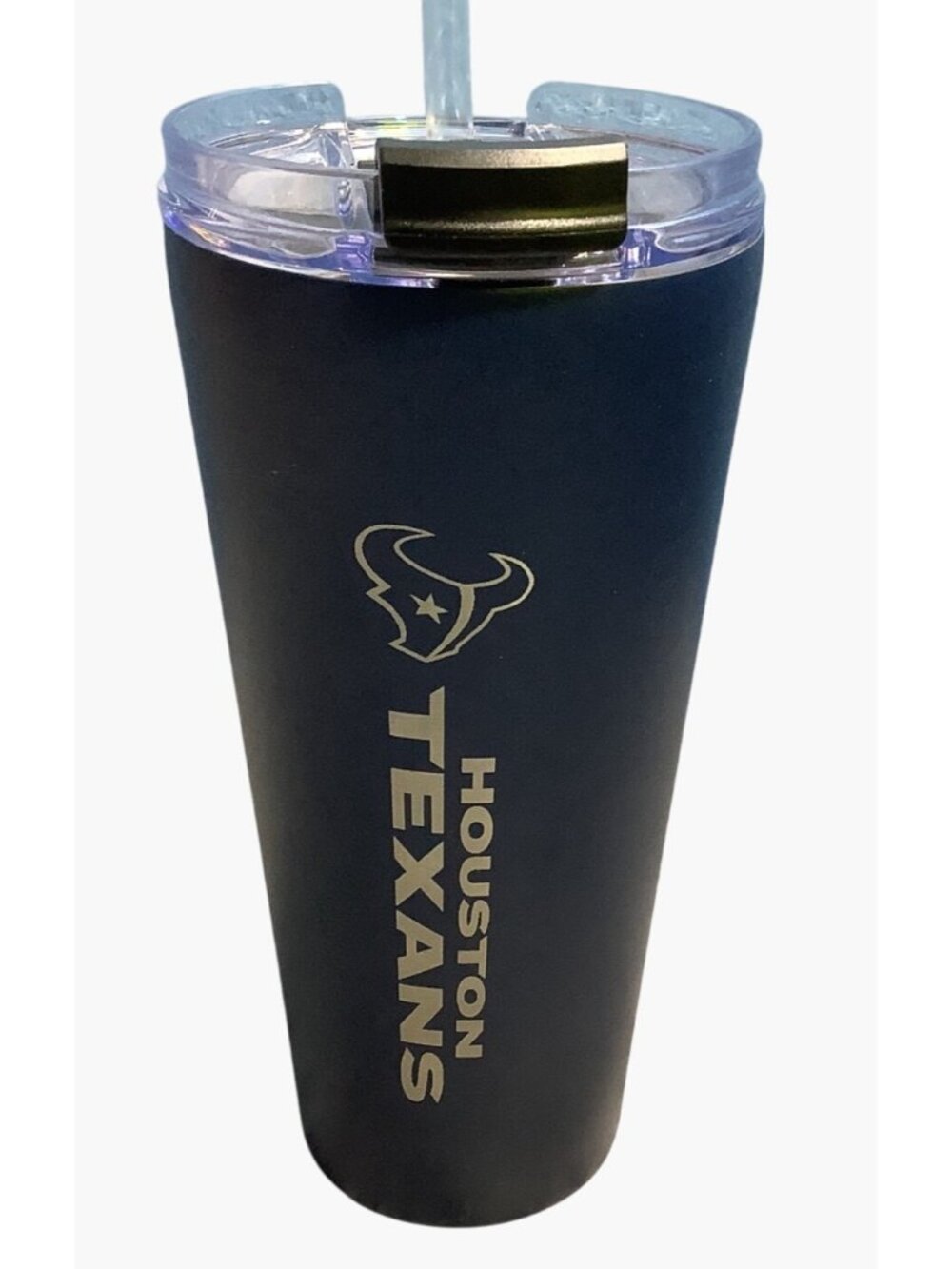 Houston Texans 30 Oz Stainless Steel Tumbler With Lid & Straw NFL